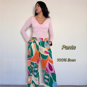 Perfect linen pants for spring/summer. Is breathable, fresh and comfortable